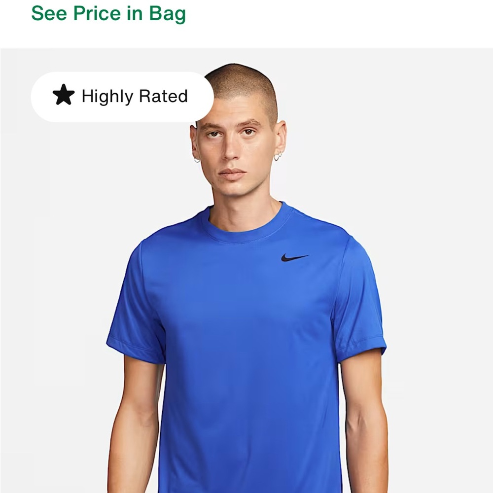 Nike Men's Dri-Fit legend Blue T-Shirt